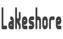 Lakeshore BRK Font preview
