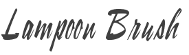 Lampoon Brush Font preview