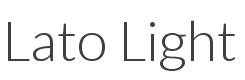 Lato Light style