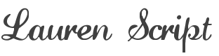 Lauren Script Font preview