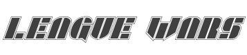League Wars Academy Italic style