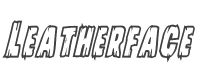 Leatherface Bold Outline Italic style