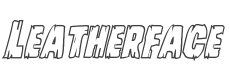 Leatherface Outline Italic style