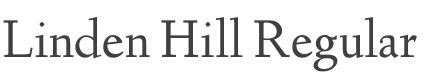 Linden Hill Font preview