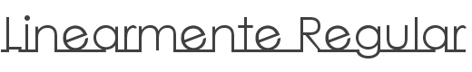 Linearmente Font preview