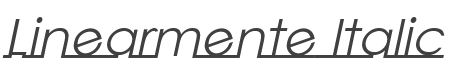 Linearmente Italic style