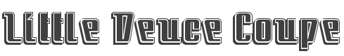 Little Deuce Coupe Font preview