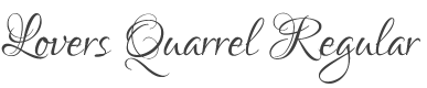 Lovers Quarrel Font preview