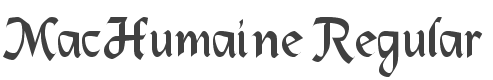 MacHumaine Font preview