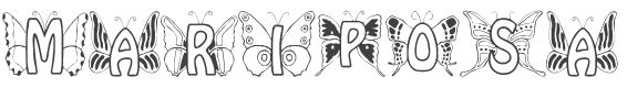 Mariposa Font preview