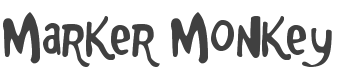 Marker Monkey Font preview