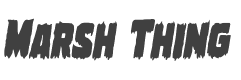 Marsh Thing Condensed Italic style