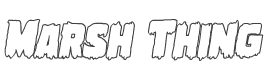 Marsh Thing Outline Italic style