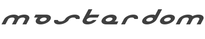 Masterdom Bold Expanded Italic style