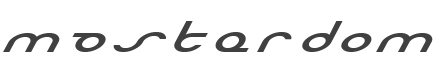 Masterdom Expanded Italic style