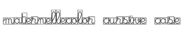 Maternellecolor Cursive Case Font preview