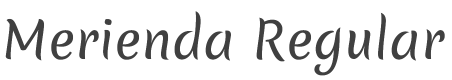 Merienda Font preview