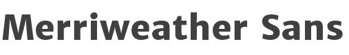 Merriweather Sans ExtraBold style