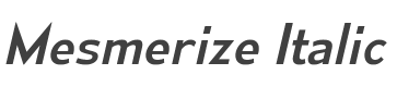 Mesmerize Italic style