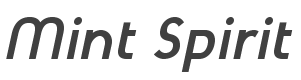 Mint Spirit Bold Italic style