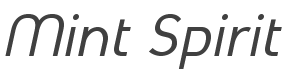 Mint Spirit Italic style