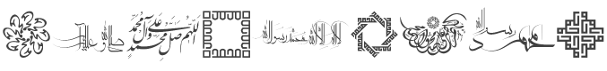 Mohammad RasoolAllah Font preview