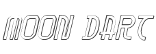 Moon Dart 3D Italic style