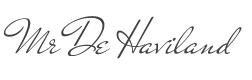 Mr De Haviland Font preview