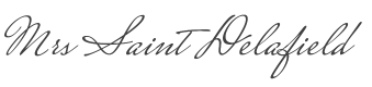 Mrs Saint Delafield Font preview