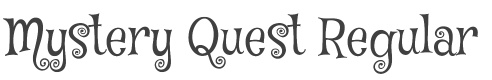 Mystery Quest Font preview