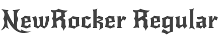 NewRocker Font preview
