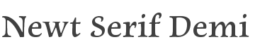 Newt Serif Demi style