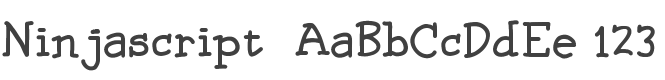 Ninjascript Untercase Italics style