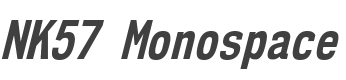 NK57 Monospace Condensed Bold Italic style