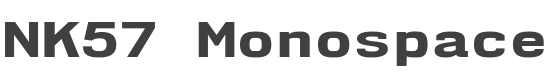 NK57 Monospace Expanded ExtraBold style