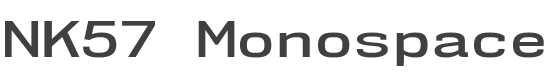 NK57 Monospace Expanded SemiBold style