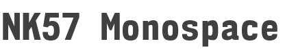 NK57 Monospace SemiCondensed ExtraBold style