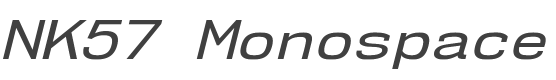 NK57 Monospace SemiExpanded Italic style