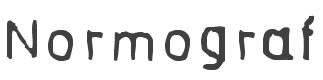 Normograf Font preview