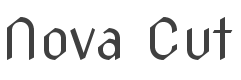 Nova Cut Font preview