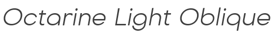 Octarine Light Oblique style