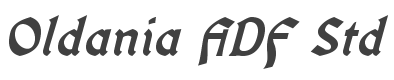 Oldania ADF Std Bold Italic style