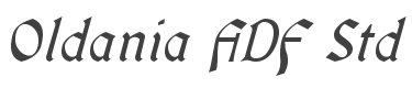 Oldania ADF Std Italic style