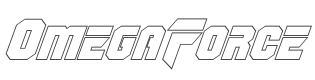 OmegaForce Outline Italic style