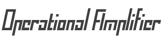 Operational Amplifier style