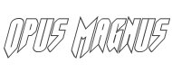 Opus Magnus Outline Italic style