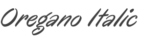 Oregano Italic style