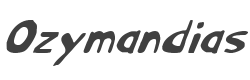 Ozymandias Italic style