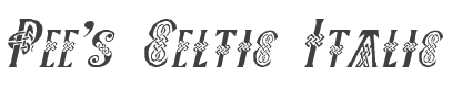 Pee's Celtic Italic style