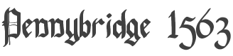 Pennybridge 1563 Font preview